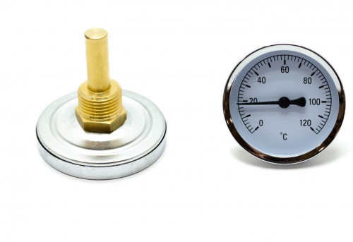 Термометр биметаллический осевой 0 - 120 С ,1/2 фото 6