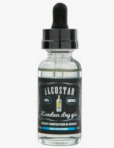 Эссенция Лондонский сухой джин, London dry gin Alcostar, вкусовой концентрат (ароматизатор пищевой), 30 мл